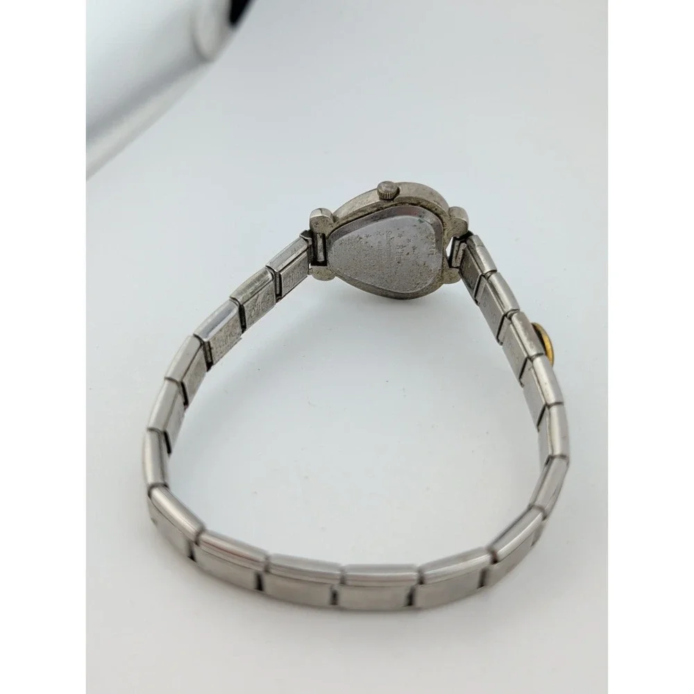 B'linQ Women's Watch Heart Case Charm Tile Dogs Stretch Band- New Battery